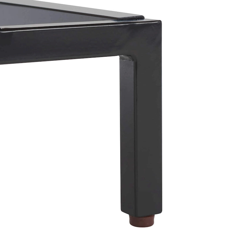 Meuble de rangement à 2 tiroirs en bois lavé gris avec base en métal noir
