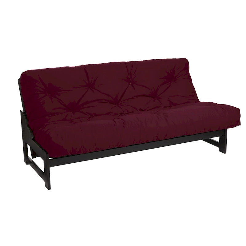 Matelas de futon capitonné de 5 pouces avec garnissage en mousse, options multicolores