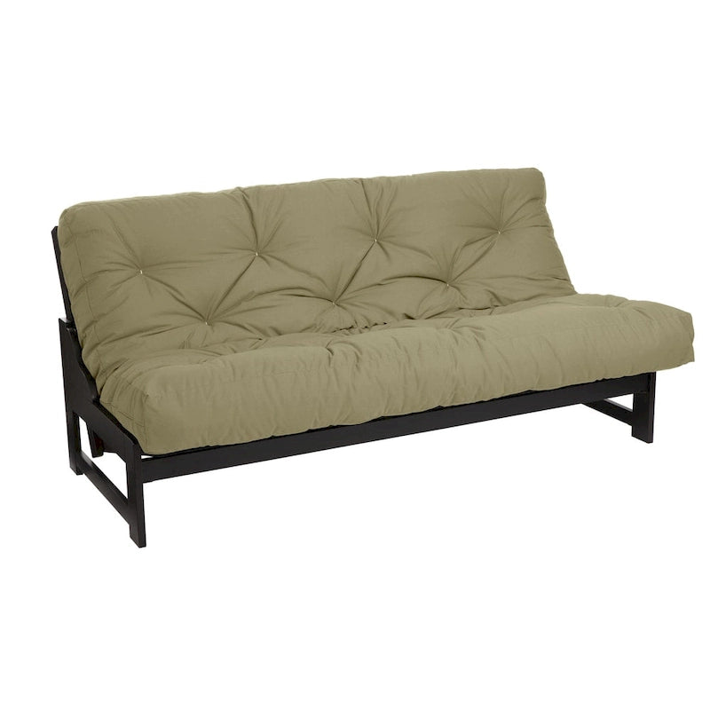 Matelas de futon capitonné de 5 pouces avec garnissage en mousse, options multicolores