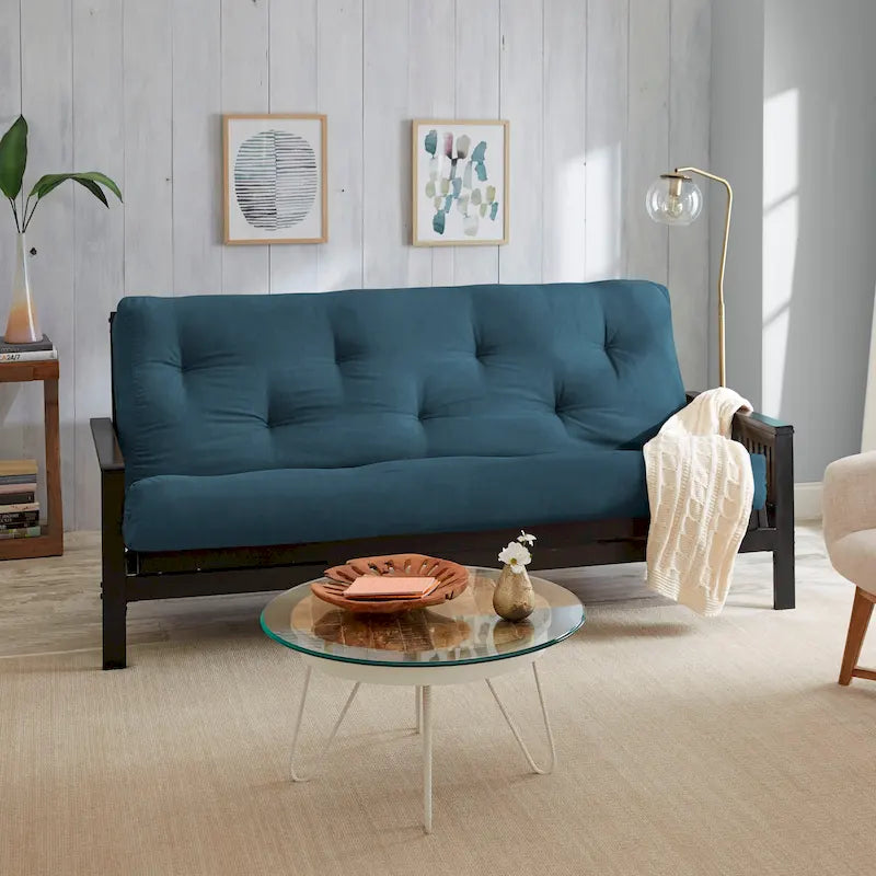 Matelas de futon capitonné de 5 pouces avec garnissage en mousse, options multicolores