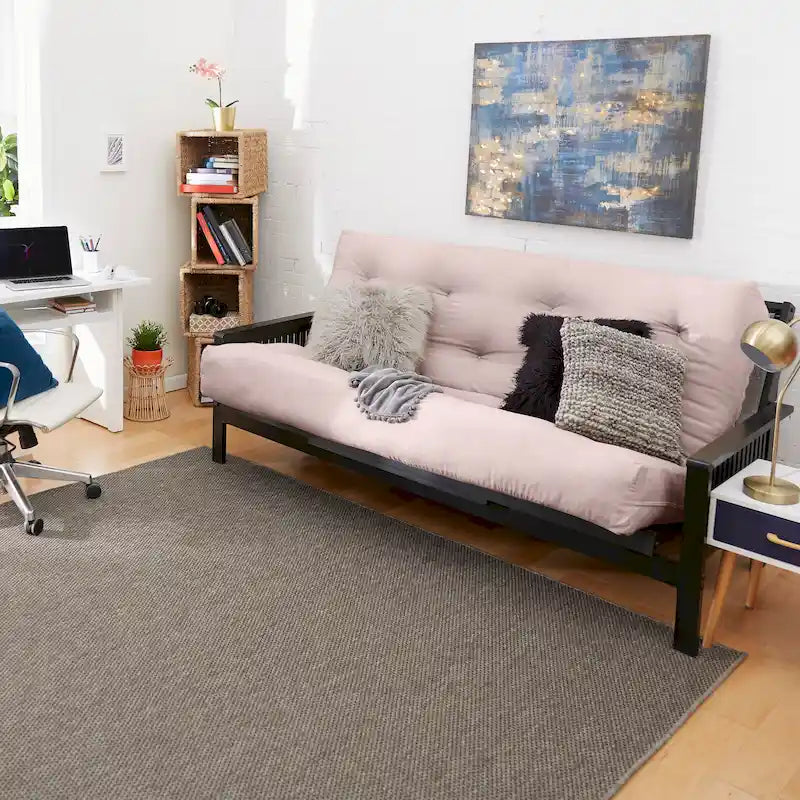 Matelas de futon capitonné de 5 pouces avec garnissage en mousse, options multicolores