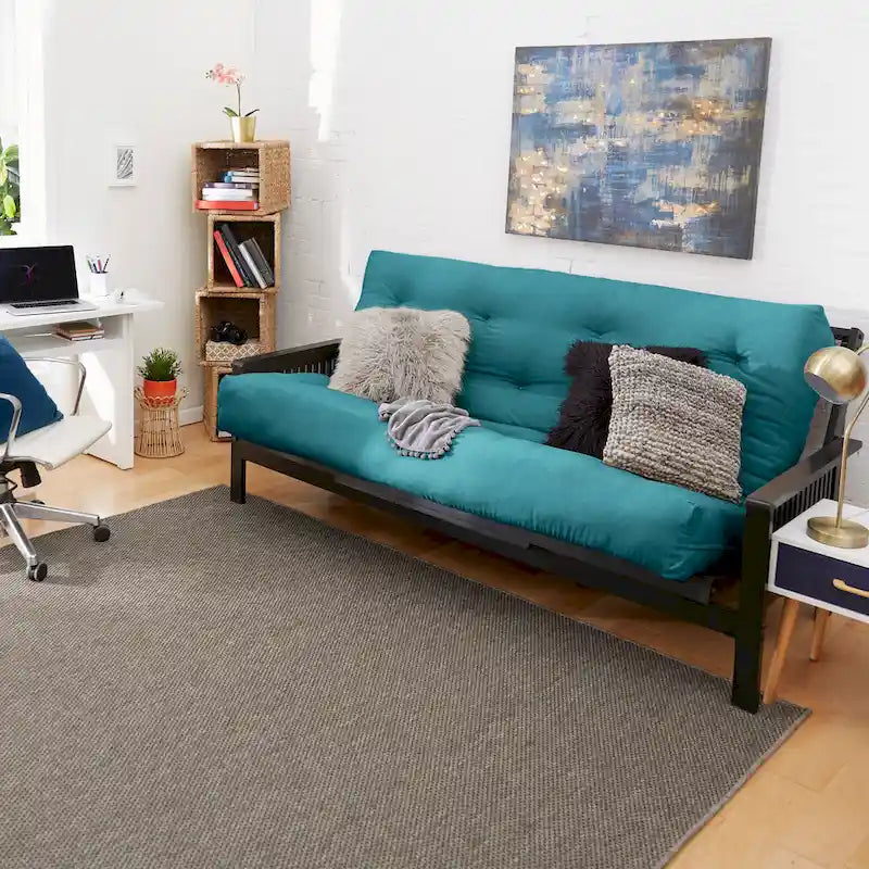 Matelas de futon capitonné de 5 pouces avec garnissage en mousse, options multicolores