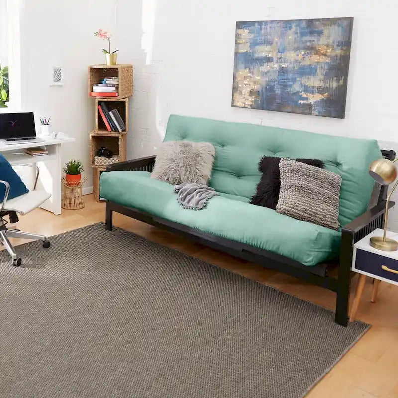 Matelas de futon capitonné de 5 pouces avec garnissage en mousse, options multicolores
