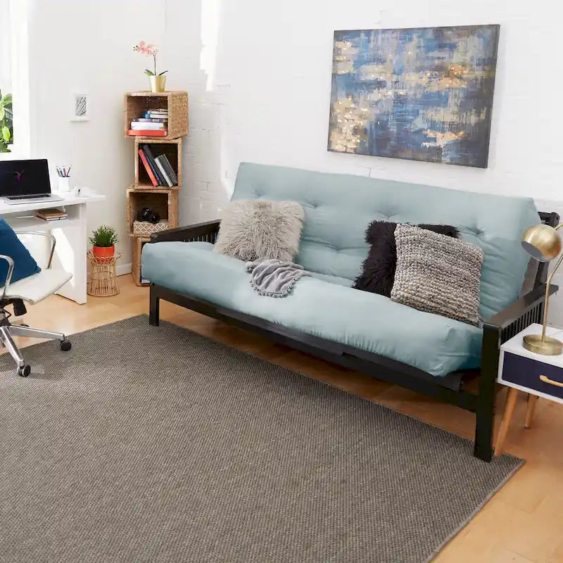Matelas de futon capitonné de 5 pouces avec garnissage en mousse, options multicolores