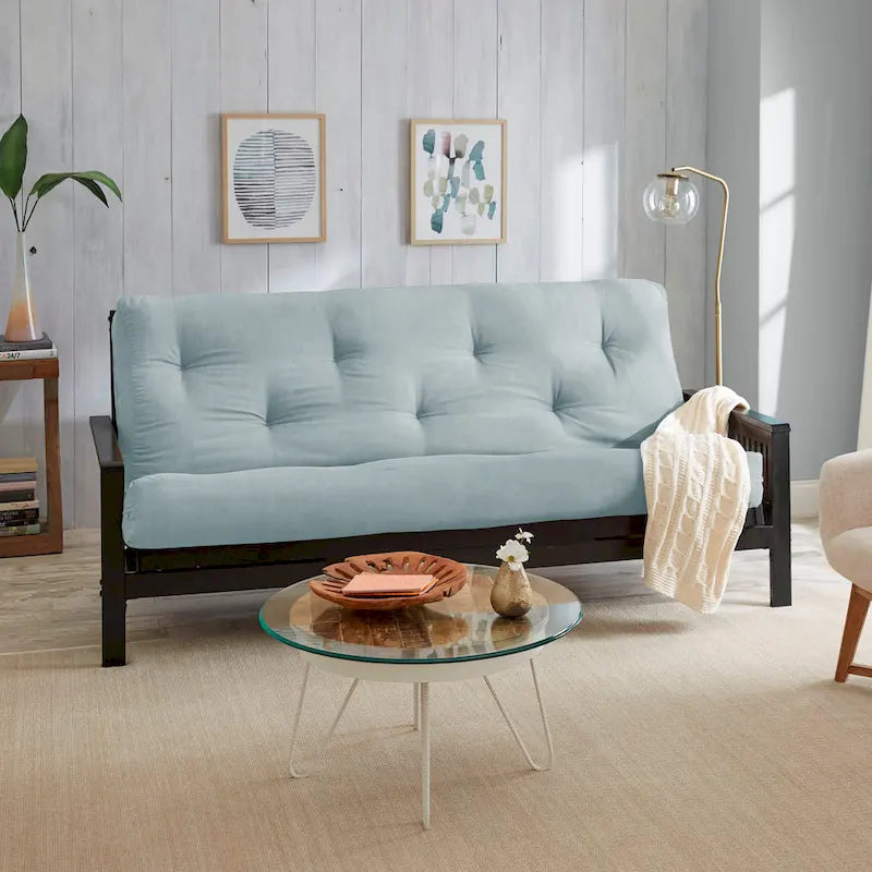 Matelas de futon capitonné de 5 pouces avec garnissage en mousse, options multicolores