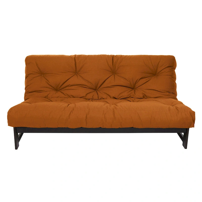 Matelas de futon capitonné de 5 pouces avec garnissage en mousse, options multicolores