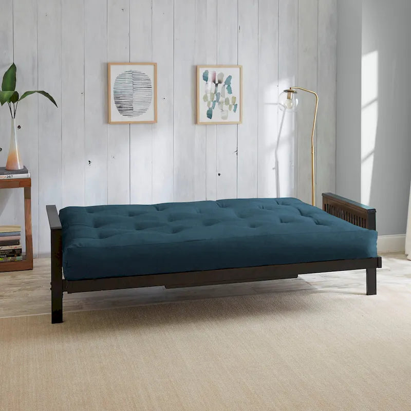 Matelas de futon capitonné de 5 pouces avec garnissage en mousse, options multicolores