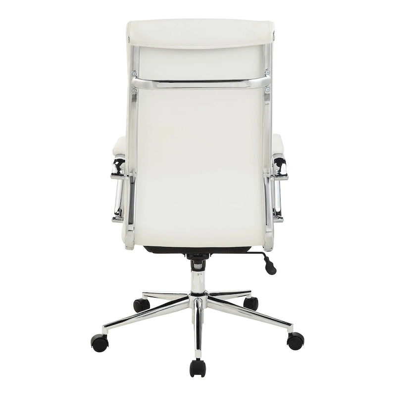 Chaise de bureau mi-hauteur en tissu antimicrobien avec accoudoirs et roulettes chromés