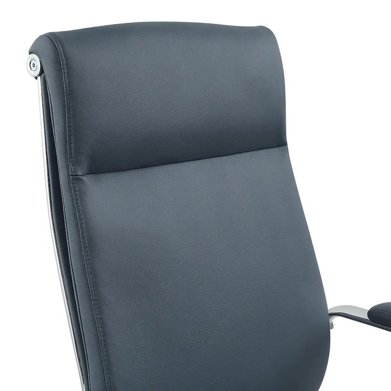 Chaise de bureau mi-hauteur en tissu antimicrobien avec accoudoirs et roulettes chromés