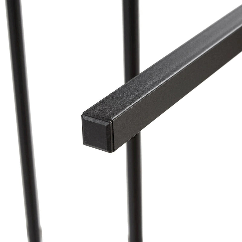 Cadre de lit plateforme en métal avec lumières LED, chargement USB, tiroirs de rangement, marron rustique